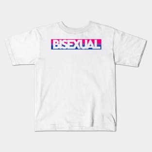 Bisexual Word Flag Kids T-Shirt